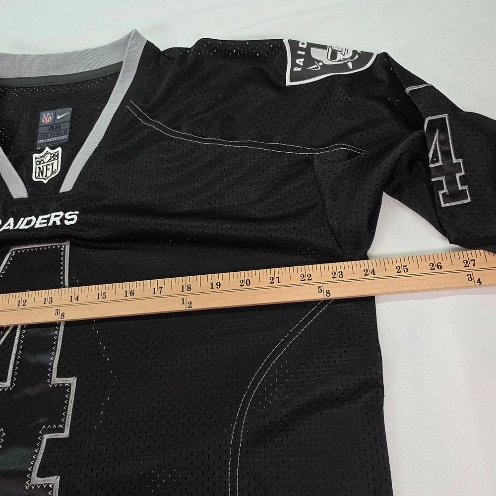 Nike Derek Carr Raiders NFL On Field Jersey Black Stitched‎ Mens Size 48 New